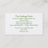 Kohl-Visitenkarte Visitenkarte (Rückseite)