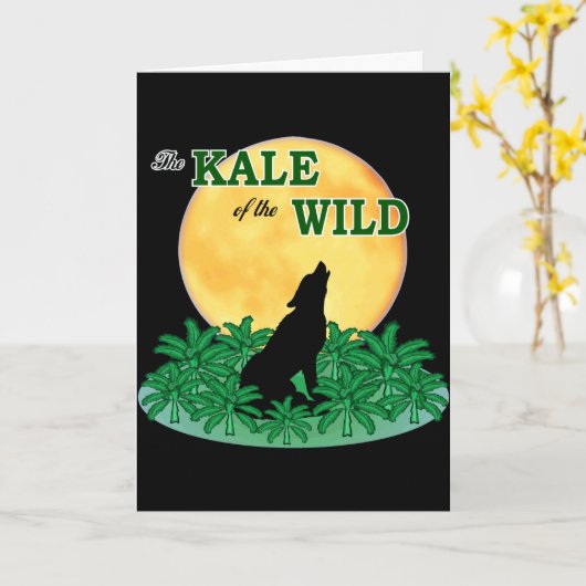 Kohl vom wilden karte (Gelbe Blume)