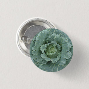Kohl von oben , Grüne Blätter Button