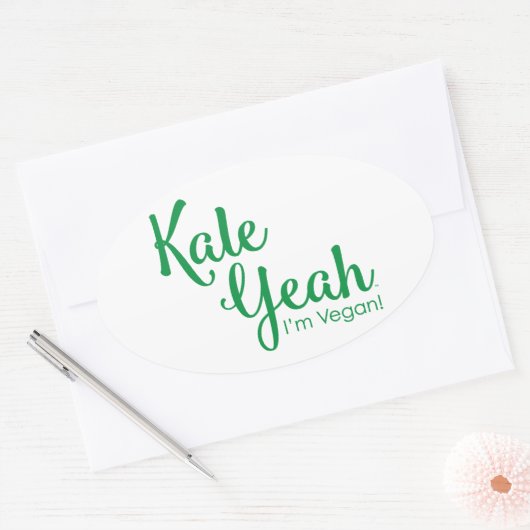Kohl Yeah bin ich veganer Aufkleber (Umschlag)