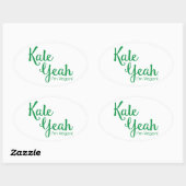 Kohl Yeah bin ich veganer Aufkleber (Blatt)