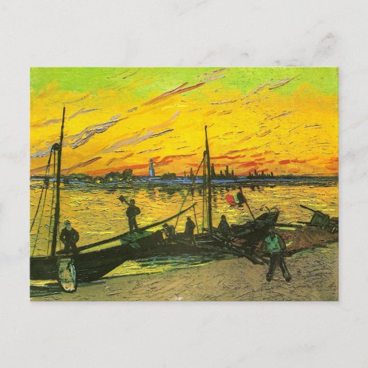 Kohle Barges Van- Goghschöne Kunst Postkarte (Vorderseite)