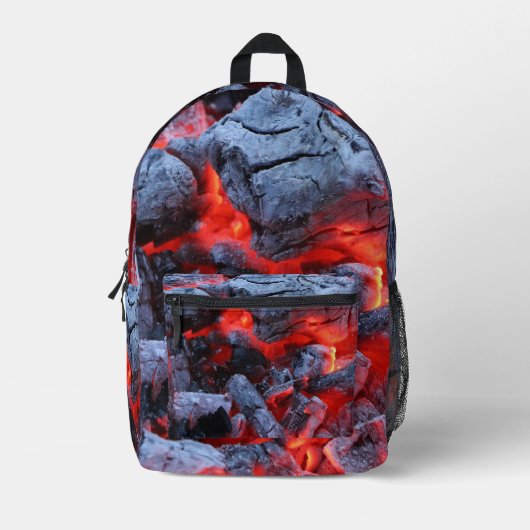 Kohle Bedruckter Rucksack (Vorderseite)