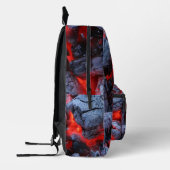 Kohle Bedruckter Rucksack (Links)
