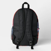 Kohle Bedruckter Rucksack (Rückseite)