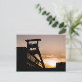 Kohle bei Sonnenuntergang Postkarte (Stehend Vorderseite)