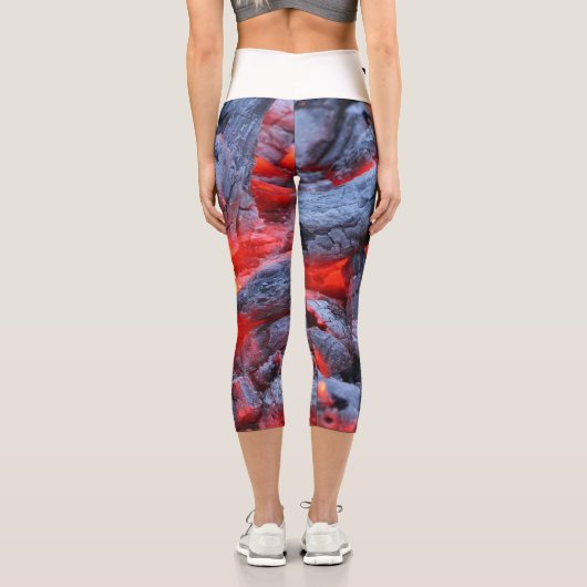 Kohle Capri Leggings (Rückseite)