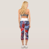 Kohle Capri Leggings (Rückseite)