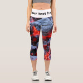 Kohle Capri Leggings (Vorderseite)