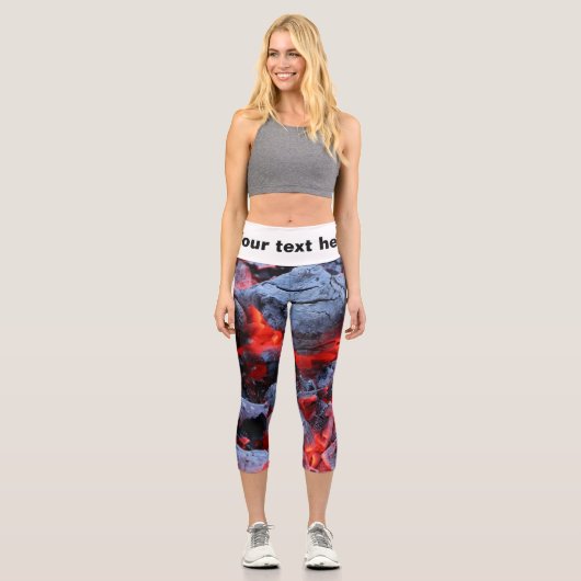 Kohle Capri Leggings (Vorderseite)