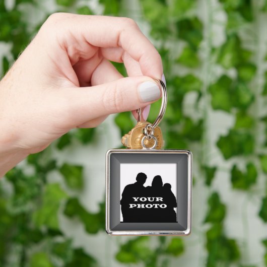 Kohle deinen Foto Frame Premium Schlüsselanhänger (Hand)