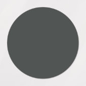 Kohle (feste Farbe) Etiketten (Design 1)