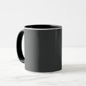 Kohle (feste Farbe) Tasse (Vorderseite Links)