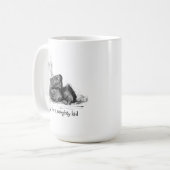 Kohle für das naughty Kid - Funny Kaffeetasse (Vorderseite Links)