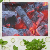 Kohle Geschirrtuch (Gefaltet)