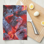 Kohle Geschirrtuch (Viertel Falte)