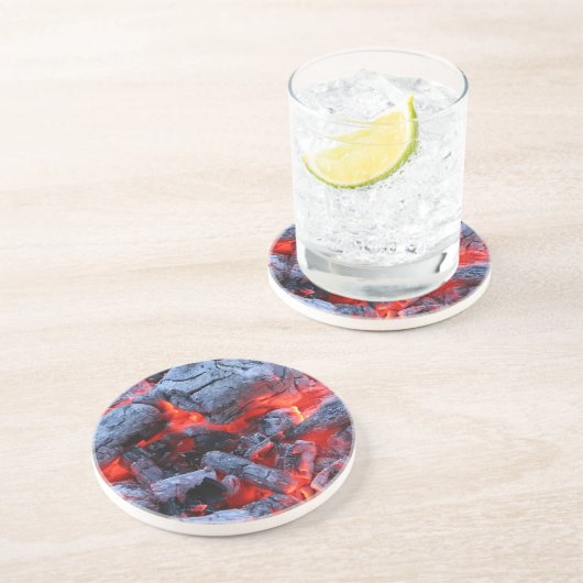 Kohle Getränkeuntersetzer (Seite)