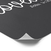 Kohle-Liebe Faith Quote minimalistisch Poster (Ecke)