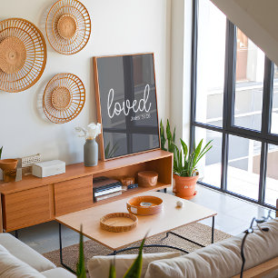 Kohle-Liebe Faith Quote minimalistisch Poster