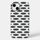 Kohle Modernes Oval in Emporiomoffa Case-Mate iPhone Hülle (Rückseite)