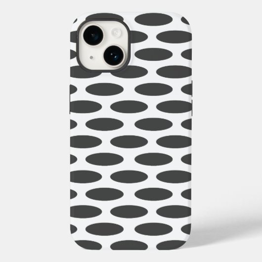 Kohle Modernes Oval in Emporiomoffa Case-Mate iPhone Hülle (Rückseite)