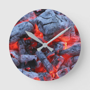 Kohle Runde Wanduhr