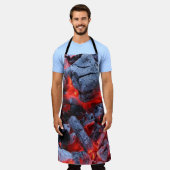 Kohle Schürze (Getragen)