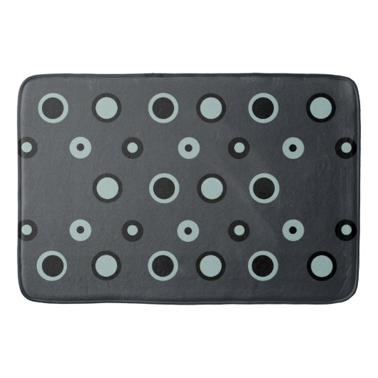 Kohle- und Ash-Punkte Badematte (Vorderseite)