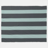 Kohle und Ash Streifen Fleecedecke (Vorderseite (Horizontal))