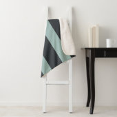 Kohle und Ash Streifen Sherpadecke (Beispiel)