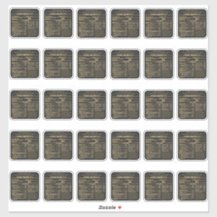 Kohle- und Goldhonignahrung Aufkleber