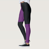 Kohle und Lila Denim, Leggings (Links)