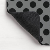 Kohle und schwarze Punkte Mousepad (Ecke)