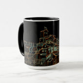 Kohlebergbau Anthrazit Kohlebergbau Bergnebel Tasse (Vorderseite Links)