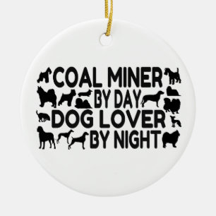 Kohlebergbau Hund Lover Keramik Ornament