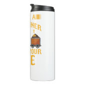 Kohlebergbau - Steine dank Kohlebergwerk Thermosbecher (Nach rechts gedreht)