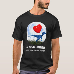 Kohlebergbau zum Rex-Dinosaurier-Spaß T-Shirt