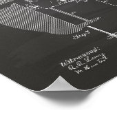 Kohlebergbaumaschine 1903 Patentenkabine Poster (Ecke)