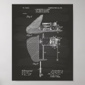 Kohlebergbaumaschine 1903 Patentenkabine Poster (Vorne)