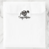 Kohlebergwerk Runder Aufkleber (Tasche)