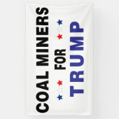Kohlebergwerke für Trump Banner (Vertikal)