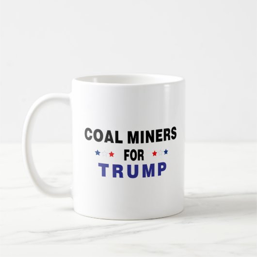 Kohlebergwerke für Trump Kaffeetasse (Links)