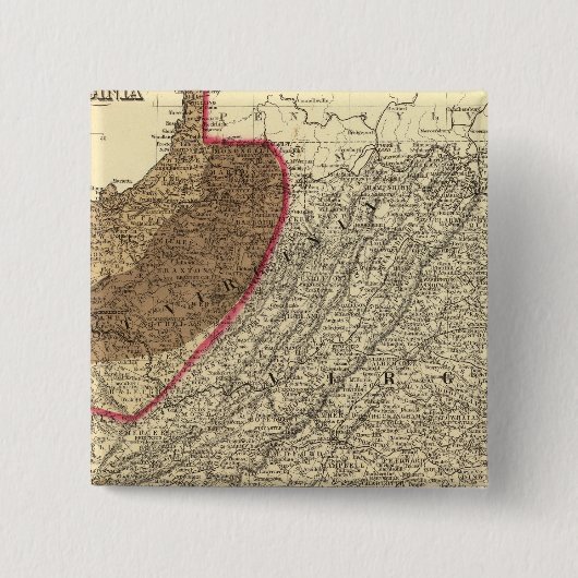 Kohlefelder in West Virginia Button (Vorderseite)