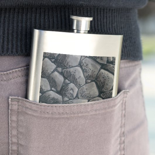 Kohleflasche Flachmann (Beispiel)