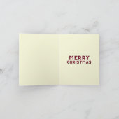 Kohleflasche Sie wissen, was Sie lustige Weihnacht Karte (Innenseite)