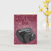 Kohleflasche Sie wissen, was Sie lustige Weihnacht Karte (Gelbe Blume)