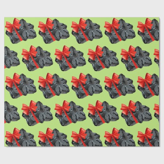 Kohleklumpen Geschenkpapier (Flach)