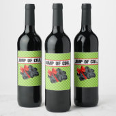 Kohleklumpen Weinetikett (Flaschen)