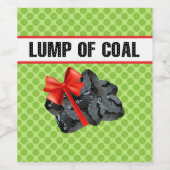 Kohleklumpen Weinetikett (Einzelnes Label)