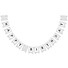 Kohlekonfetti-Wasserfarben-Dots-Jagdflagge Wimpelkette